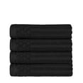 thumbnail image 3 of Premium Plush Cotton Hand Towel Set, Black by Blue Nile Mills, 3 of 9