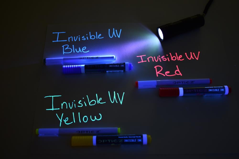 Opticz Blacklight Invisible Blue Ink Industrial Metal UV Marker