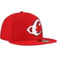 thumbnail image 3 of Men's New Era Red Cincinnati Reds  Duo Logo 2.0 59FIFTY Fitted Hat, 3 of 6