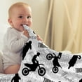 thumbnail image 3 of ZXFAMZUS Motorcycles Dirt Bike Baby Blanket Gifts Super Soft Swaddle Newborn Cozy Baby Receiving Blanket Stroller Throw Blanket, 3 of 10