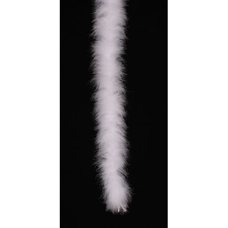 Fluffy Boa - Star Power Long Fluffy Marabou Feather Boa, White, One Size (72