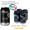 thumbnail image 3 of Mane Drink Cafe Noir – Organic Ready to Drink Nitro Cold Brew Coffee with Lion's Mane - 12 fl. oz (355ml) (4 pack), 3 of 5