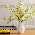 thumbnail image 2 of Ceramic Flower Vase Decor - 10 Inch Large White Rustic Table Flowers Vases Living Room Bedroom Plant Decorations Farmhouse Vintage for Kitchen Office Dining Desk House Women, 2 of 9