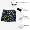 thumbnail image 3 of Honeii Space D Print Mens Boxer Briefs Breathable,Boxer Brief for Men, Moisture-Wicking Underwear-Medium, 3 of 5