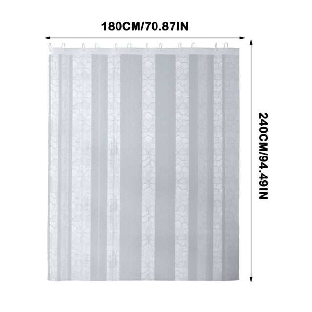 jsaierl 3D Water Bath Curtain Waterproof Bathroom Partition Curtain