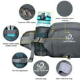 WATERFLY 4.5L Fanny Pack Waist Bag with Two Water Bottle Holder for Man Woman Travelling Hiking
