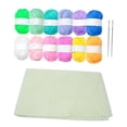 thumbnail image 3 of Elodie Crochet Kit for Beginners with Blank Canvas Assorted Yarn for Craft Projects 12 Rolls Set, 3 of 8