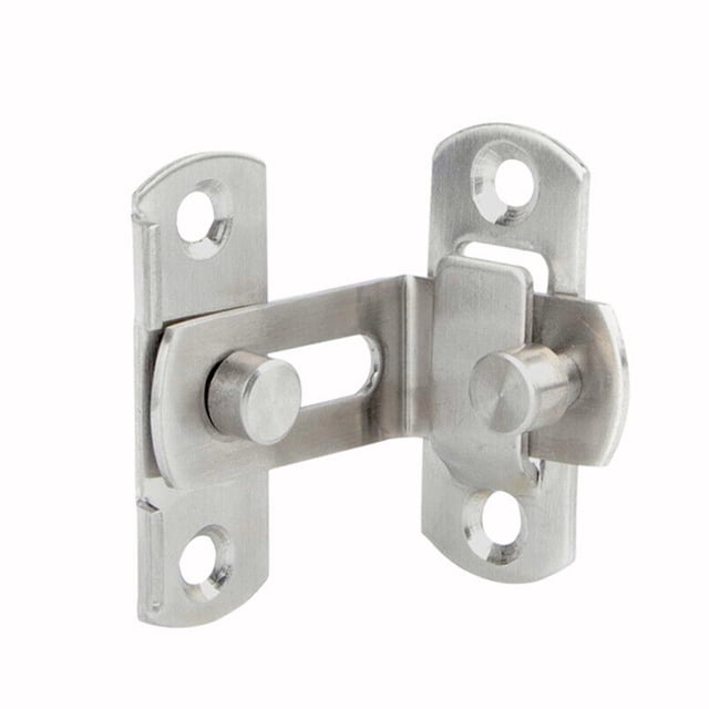 3 Inch 90 Degree Right Angle Door Latch Buckle Hasp Sliding Lock Barrel Bolt