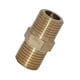 thumbnail image 1 of Las Instalaciones de Tuberías de NPTBrass Roscaron El Conector Terminado Doble Del Acoplador en Amarillo 4 13X11 Soledad Accesorios de latón, 1 of 5