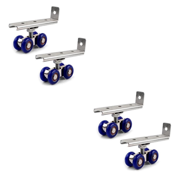 Speravity 2 unids/set rodillo de puerta corredera 4/8 ruedas Hardware rueda de pista polea suministros para el hogar accesorios de Metal para el 71x34x20mm 2piezas Speravity CBP000546