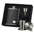 thumbnail image 2 of Visol VSET32-1113 Eclipse S Soft Black Leather 6oz Stellar Flask Gift Set, 2 of 2