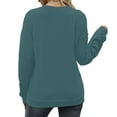 thumbnail image 4 of Vedolay Womens Sweatshirts Hoodies for Women Fall Fashion Long Sleeve Pullover Casual Oversized Sweatshirt,Blue XXL, 4 of 5