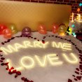 thumbnail image 3 of Volkmi Neon light luminous word LED letter light English battery box USB double use letter: P, 3 of 9