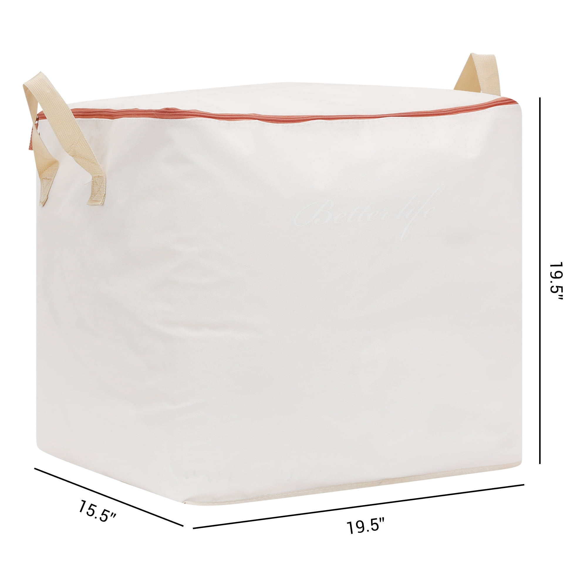 Unique Bargains 1 Pack Clothes Storage Bags Moving Bags Beige 39*20*20in