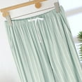thumbnail image 7 of Women's Pajama Pants, Soft Modal Cotton Blend, Tie Waist with Side Pockets, Printed Full Length Loungewear, Casual Home and Outdoor | TruHer,Green L, 7 of 7