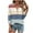 White, variant on Cavosen Womens Tunic Tops to Wear with Leggings 3/4 Sleeve with Button Pullover Tops V-Neck Striped Color Block Shirts Dressy Flowy Loose Fit Blouse Basic Tees Trendy White L