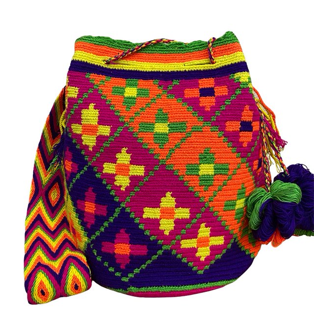 Sacs à Main Colombiens, Mochila Wayuu, Sac Seau Fait Main en Coton Colombien 100 %