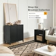 thumbnail image 6 of mopio Brooklyn Black Oak Storage Cabinet, Modern Farmhouse Entryway Accent Cabinet for Living Room, 6 of 9