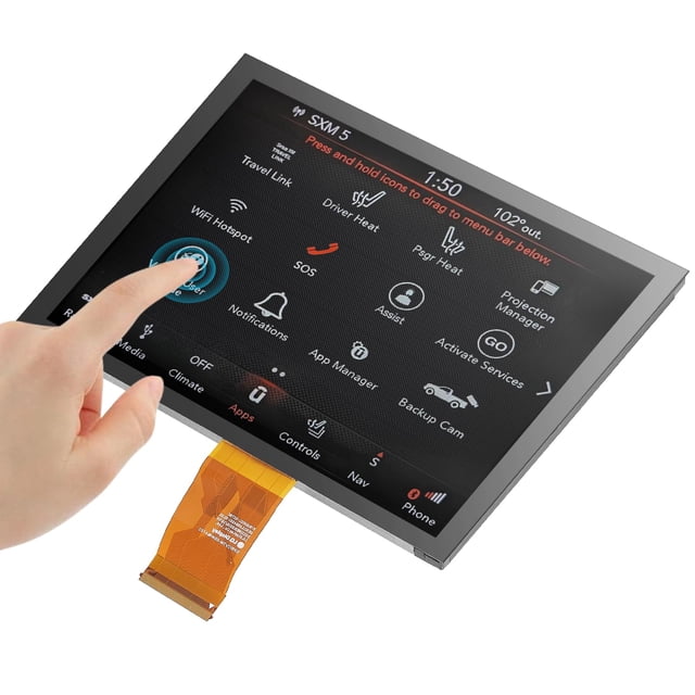 Monitor LCD de radionavegación 8.4 Uconnect 4C UAQ para Jeep