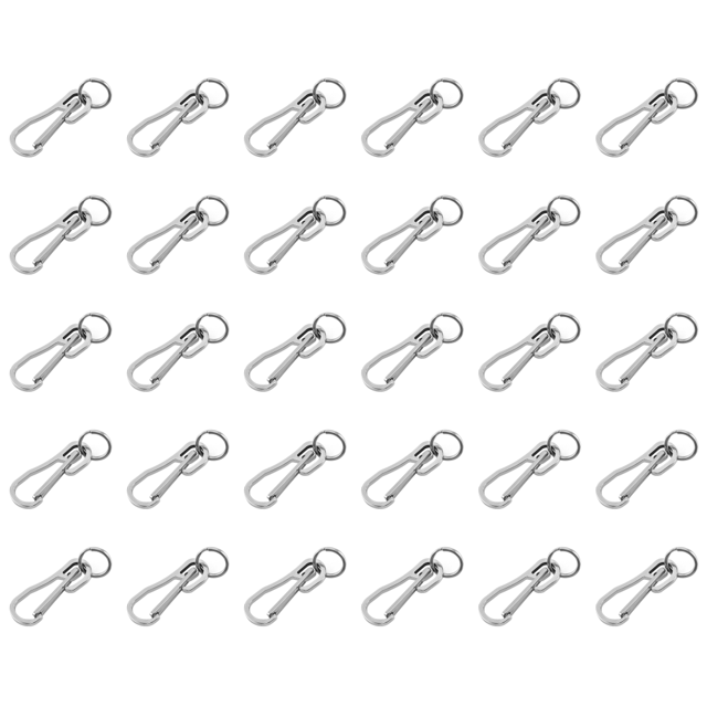 Llavero de acero inoxidable Mosquetón Escalada Cinturón Hebillas Llavero (Plata)