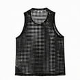 thumbnail image 4 of Purcolt Mens Hollow Out Tank Tops Comfort Casual Crochet Knit Crew Neck Sleeveless T-Shirts Lightweight Loose Fit Vest for Beach Vacation Party, 4 of 6