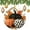 Pattern, variant on Christmas Ceramic Ornament Black Cat in Santa Hat Ceramic Double Sided Tree Xmas Ornament Xmas Animal Cats Wearing Red Santa Hat Keepsake Funny Christmas Hanging Tree Decor Ornament Xmas Gift