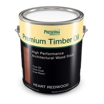 Preserva Premium Transparent Matte Heart Redwood Oil-Based Alkyd Penetrating Timber Oil 1 gal