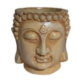 thumbnail image 1 of Maceta con forma de cabeza de Buda, maceta china para plantas, ideal para la cocina, el escritorio o la mesa de oficina. Beige, 1 of 9