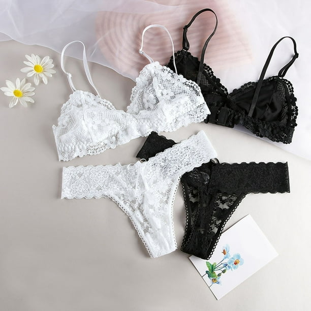 Lace bralette and panty cheap set