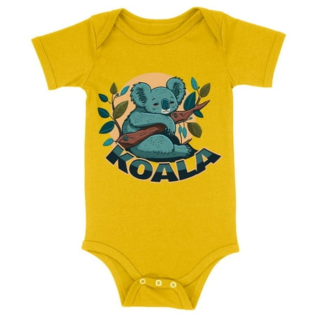 

Koala Baby Jersey Onesie - Cute Animal Baby Bodysuit - Printed Baby One-Piece