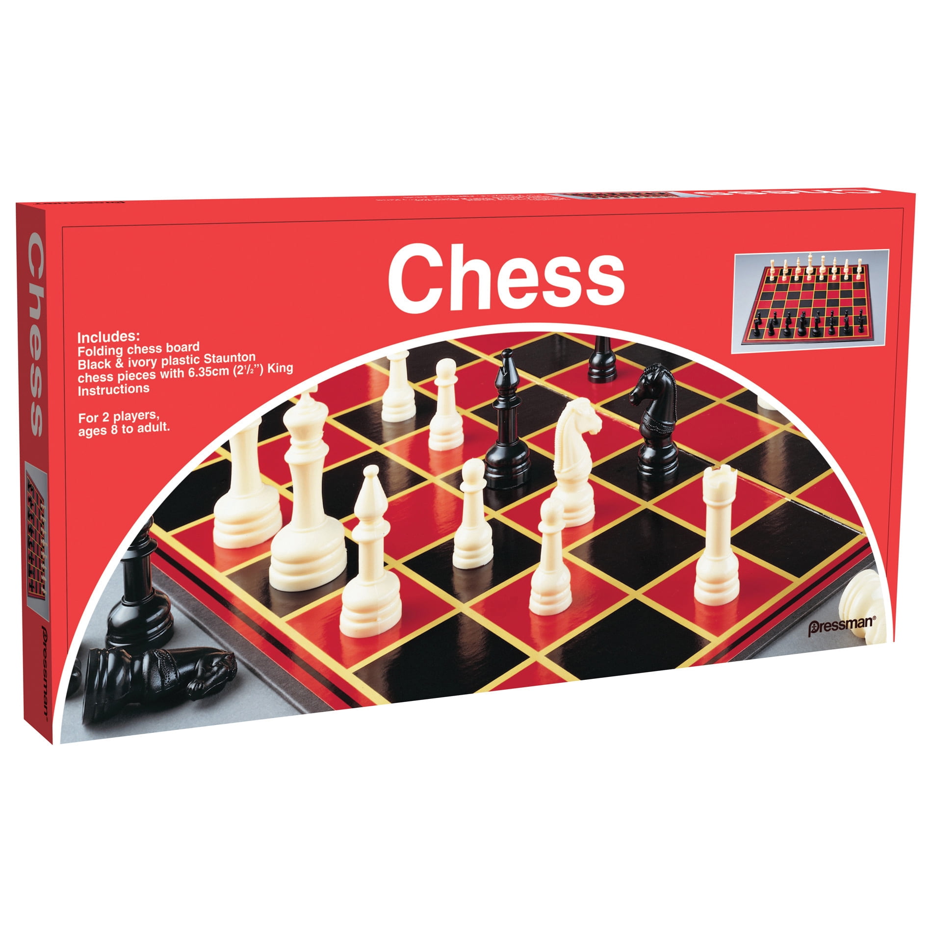 Pressman Chess Board Game, Pack of 3
