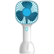 Mini Handheld Fan, Small Portable Fan with Powerful USB Rechargeable Battery Operated Over 5 Working Hours, Desk Fan for Office/Room/Travel (Blue)