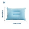 Comfortable Inflating Travel Pillow Ergonomic Vegan Silk Pillowcase