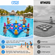 Livhil Pool Games Inflatable Pool Toys Tic Tac Toe Game