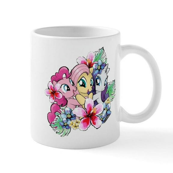 CafePress - My Little Pony Flowers Mugs - 11 oz Ceramic Mug - Novelty Coffee Tea Cup