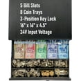 thumbnail image 3 of Cash Drawer &#x.&#xPortable POS Cash Box Coin Tray with Cash Register Till Tray Manual Open Works Compatible for All POS System Printers, 3 of 7