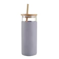 thumbnail image 1 of Silicona Alta Paja De Vidrio De Borosilicato Botella De Vidrio De Una Sola Capa 600Ml Taza De Té Con Tapa De Bambú Manga De Aislamiento De Paja Para Oficina Hogar 1Pcs Manga Yuarrent HA026595-07, 1 of 6