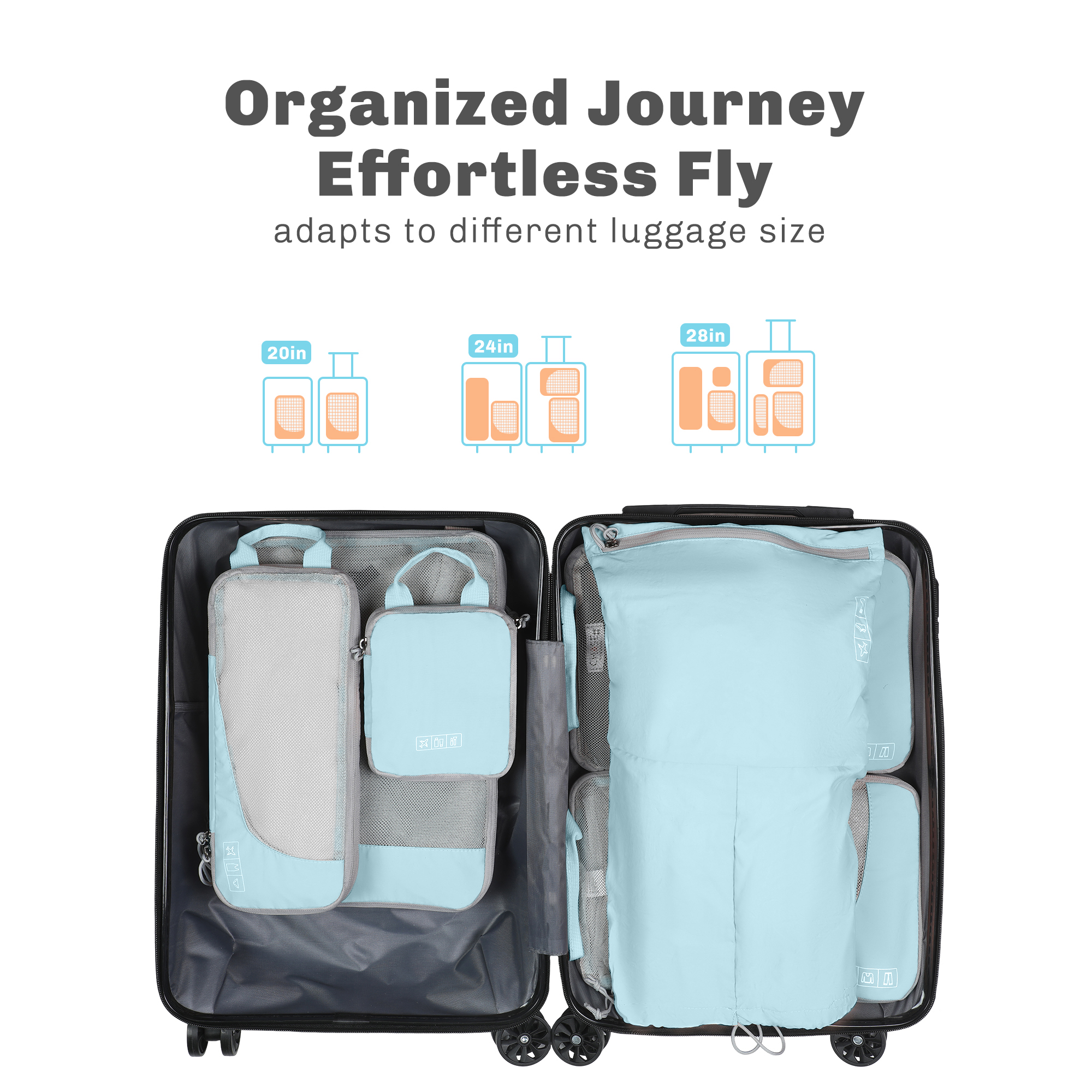 Compression Packing Cubes Set – Hynes Eagle – Blue