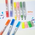 thumbnail image 3 of Glitter Markers Set of 3/9, Color Markers, 2mm Nib for Medium Sized Lines, 3 of 11