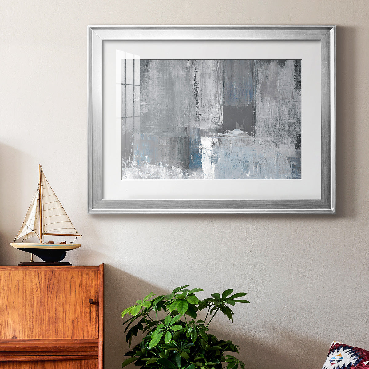 Tranquil Blues Premium Framed Print - Ready to Hang