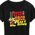 thumbnail image 3 of Disney - Firefighter Mickey - Stop, Drop, & Roll - Women's Short Sleeve Graphic T-Shirt, 3 of 5