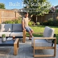 thumbnail image 6 of LayinSun 4 Pieces Aluminum Patio Furniture Set with Coffee Table, Oversized Seat with Hight Back, Outdoor Conversation Sets for Porch, Balcony, Deck, 6 of 8