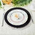 thumbnail image 2 of Efavormart 6 pcs 13" Black Beaded Round Charger Plates for Tabletop Decor Holiday Wedding Catering Event Decoration, 2 of 11