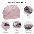 thumbnail image 5 of Travel Duffel Bag for Women Carry On Luggage Overnight Weekender Bag Gym Bag for Yoga, Trips, Sports, Pink, 5 of 8