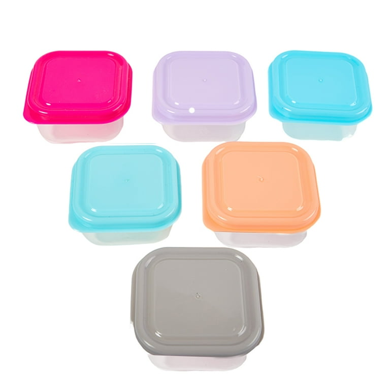 Mini Square Plastic Food Freezer Kitchen Storage Container with Lid  Plastic  container storage, Small plastic storage, Food storage containers