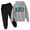 Grey, variant on XINXIAOO Girls Boys 2 Piece Tracksuit Pullover Hoodie and Athletic Pants Soft Girls Boys Size 7-8 Years Clothes
