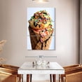 thumbnail image 3 of Elephant Stock Sprinkles On Ice Cream Wall Art - Vertical Multi Panel Canvas - Cafe & Restaurant Wall Decor - Food And Drink Multi Panel - Beige And Brown Decor - 32" x 50", 3 of 8