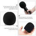 thumbnail image 4 of LEORX 10Pcs Microphone Protective Cover Black Breathable Sponge Protector for Ktv Stage Use, 4 of 6
