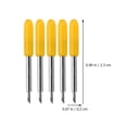 thumbnail image 2 of VERDANVERSE 50Ud Cuchillas De Manual Para Vinilo Y Adhesiva Color Amarillo De Acero Tungsteno, 2 of 8
