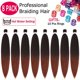 thumbnail image 2 of DIGUAN Diadema trenzada de pelo sintético, trenzas trenzadas anchas y gruesas clásicas, postizo elástico para mujer y niña, accesorio de belleza, 55g aHairBeauty (lirio blanco), 2 of 5